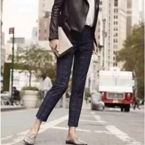 Banana Republic Avery Pants in Blue Madras Plaid Size 6T